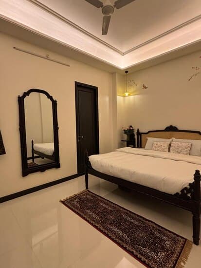 Elegant room with warm lighting